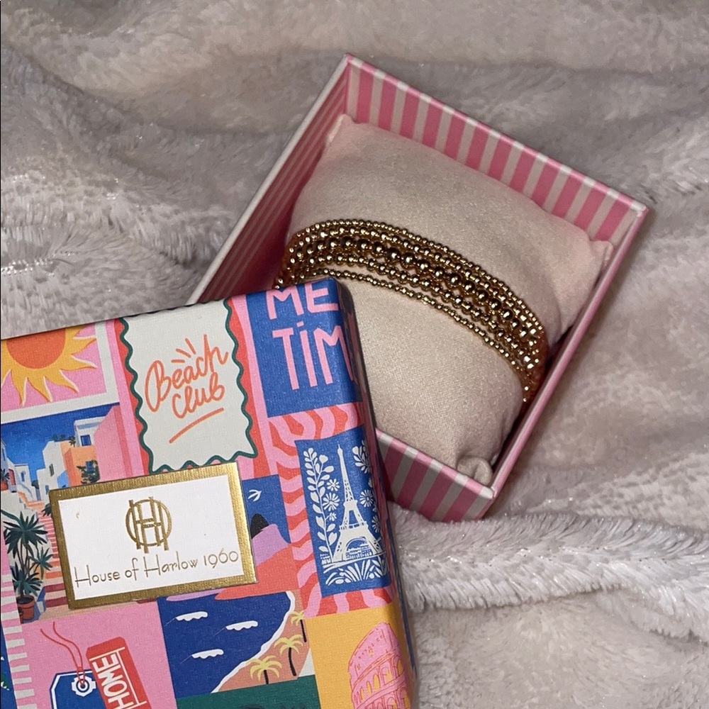 House of Harlow 1960 Gold Luxe Bracelet